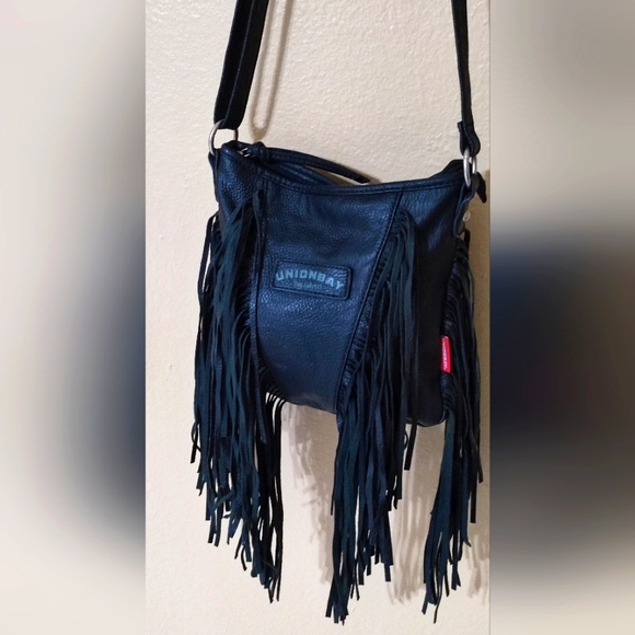 UNIONBAY Handbags - UnionBay PU Leather Fringe Western Boho Crossbody Bag